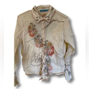 Full Johnny Was embroidered blouse
